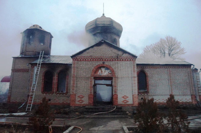 У Житомирській області сталася пожежа в храмі УПЦ