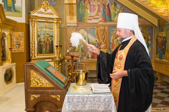 Kiev Patriarchate consecrates icon for scandalous site 