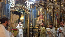 Ієрарх УПЦ очолив Літургію на честь хрестителя Угорщини