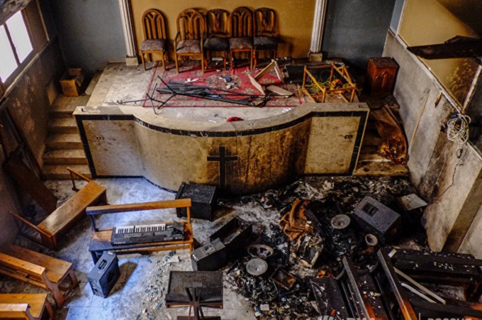 В Египте мусульмане, громившие церковь коптов, получили год условно