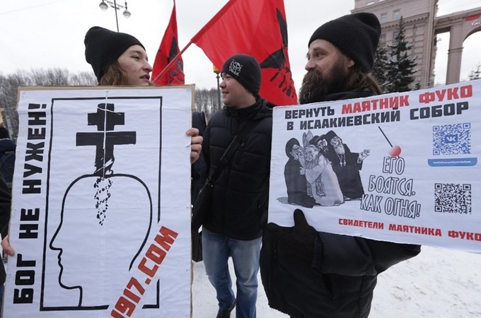 Противники релігії проведуть в Пітері щорічний мітинг «Антиклерикалізм»