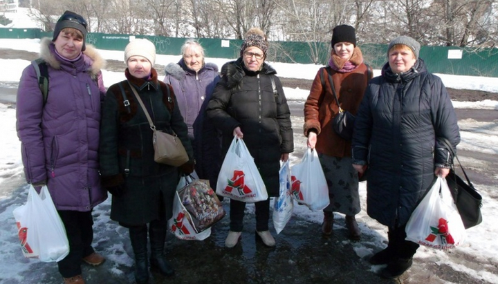 В якості гуманітарної допомоги сім'ям були видані продуктові набори