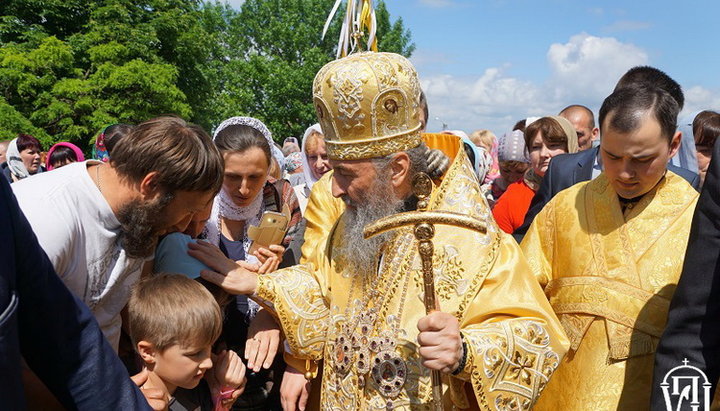 Блаженніший Митрополит Київський і всієї України Онуфрій у Козельщинському монастирі