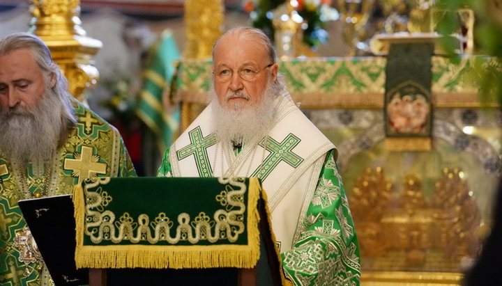 Патріарша проповідь на свято П'ятидесятниці, після літургії в Троїце-Сергієвій лаврі