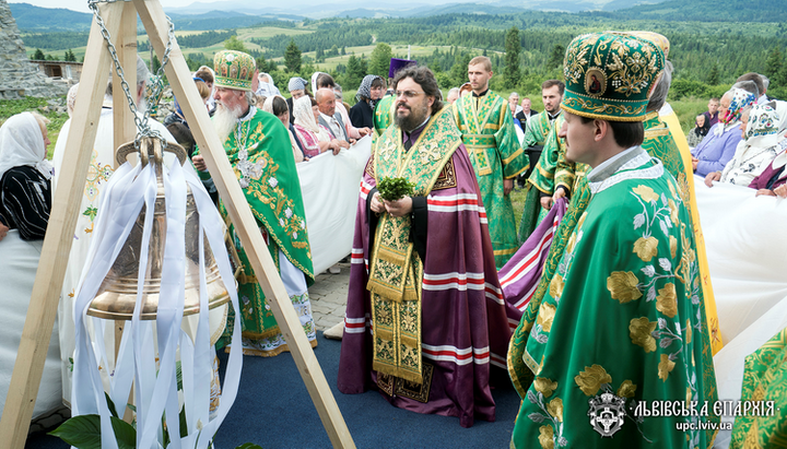 Праздничное богослужение в день Собора Галицких святых в Свято-Онуфриевском монастыре 