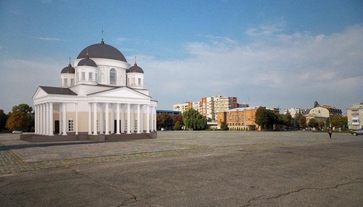 Проект будівництва собору УПЦ КП в Кременчуці