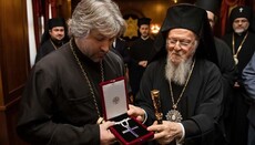 Patriarch Bartholomew awards scandalous “priest” blogger of the UOC KP