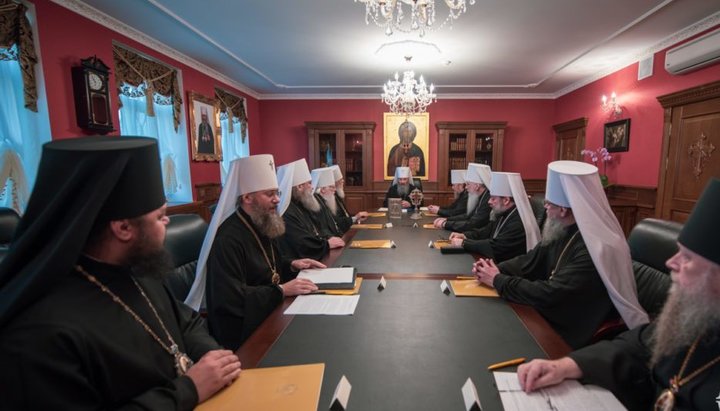 Members of the Holy Synod of the UOC