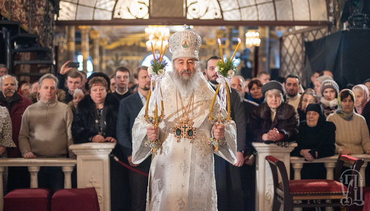 The Divine Liturgy on January 7 was led by His Beatitude Metropolitan Onufry of Kiev and All Ukraine 