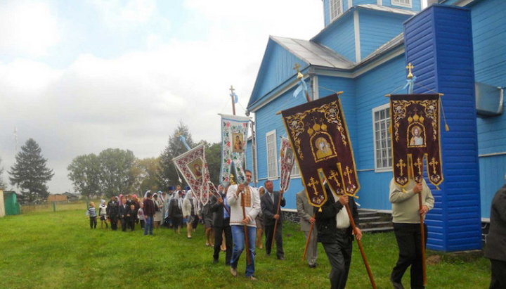 Престольный праздник в храме УПЦ в Берестяном