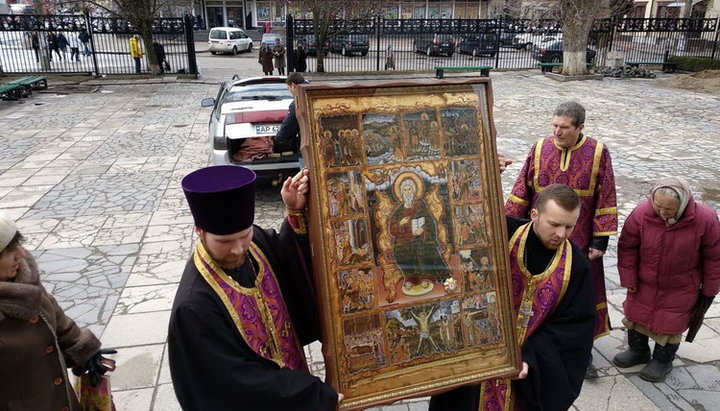 В Бердичев прибыла чудотворная икона апостола Андрея Первозванного