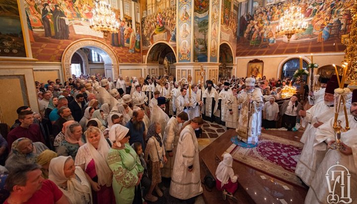 Всеношне бдіння напередодні свята Вознесіння Господнього, Києво-Печерська лавра, 5.06.19. Фото: Інформаційно-просвітницький відділ УПЦ