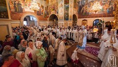 Предстоятель чинив всенічне бдіння Вознесіння Господнього в Київській лаврі