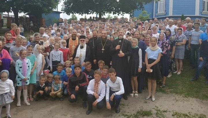 Archimandrite Nectarios, accompanied by Archpriest Nikolai Danilevich, visited Volyn Eparchy of the UOC. Photo: Volyn Eparchy