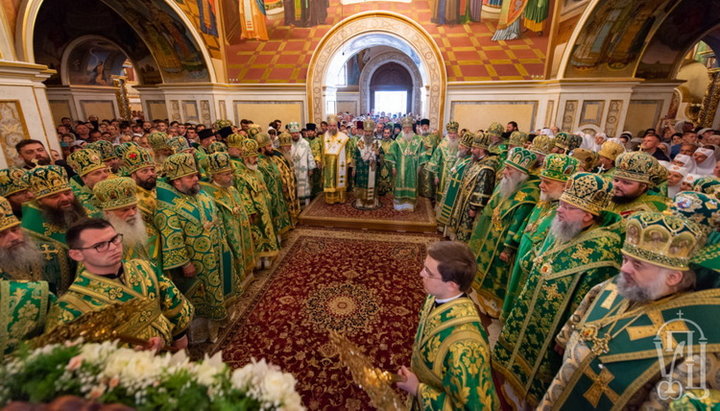 Блаженніший Митрополит Онуфрій і представники Помісних Церков звершили всенічне бдіння напередодні Дня пам'яті преподобного Онуфрія Великого. Фото: УПЦ