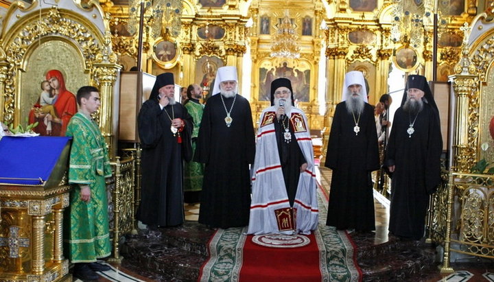 Ierarhul Bisericii din Ierusalim a vizitat Lavra Poceaev. Imagine: Lavra Poceaev