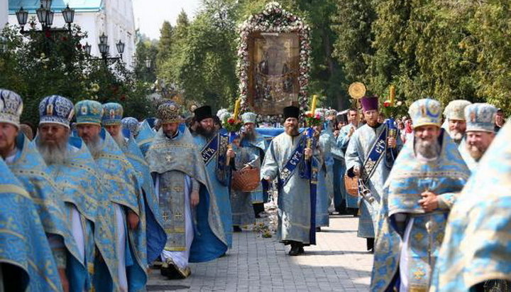 Святкування на честь Святогірської ікони Божої Матері. Фото: Святогірська лавра