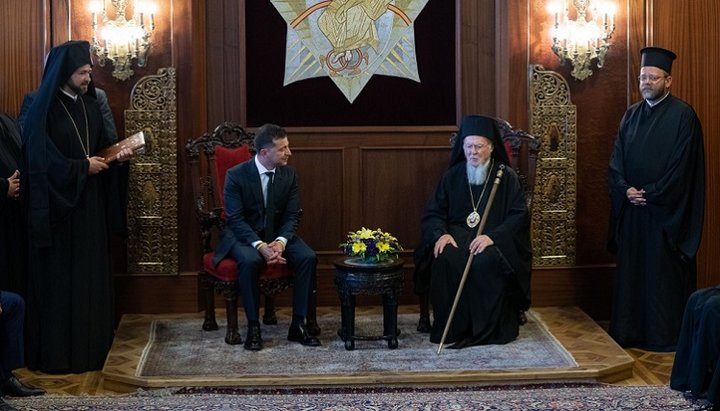 Встреча Владимира Зеленского и патриарха Варфоломея на Фанаре, 8.08.19. Фото: пресс-служба Президента Украины