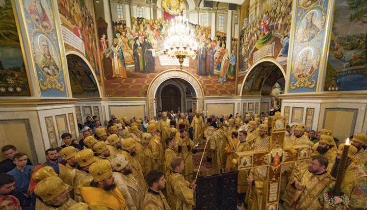 Праздничное богослужение в Киево-Печерской лавре. Фото: Информационно-просветительский отдел