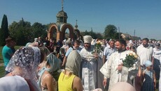 Відомий хірург-диякон УПЦ служив на престольному святі в Турійську