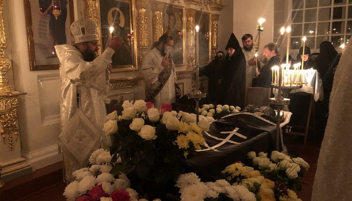 В Красногорской обители совершили заупокойную службу по игумении Агнии. Фото: orthodox.cn.ua