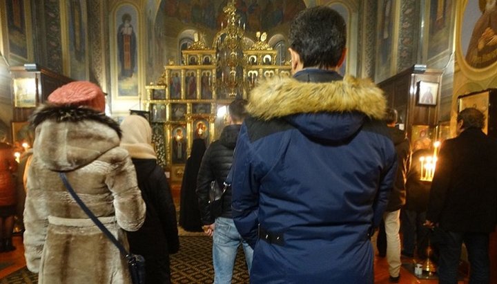 Феодосіївський монастир ПЦУ, 8.02.20. Фото: Фейсбук Миколи Мітрохіна