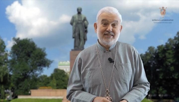 Єпископ Йосип Мілян. Фото: скриншот видео страницы Киевской Архиепископии УГКЦ в Facebook