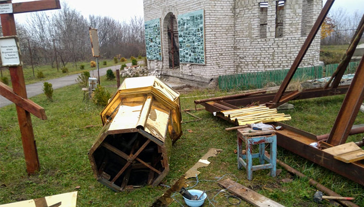 Строительство храма-мемориала в память о ликвидаторах аварии на ЧАЭС. Фото: личный архив религиозной общины храма