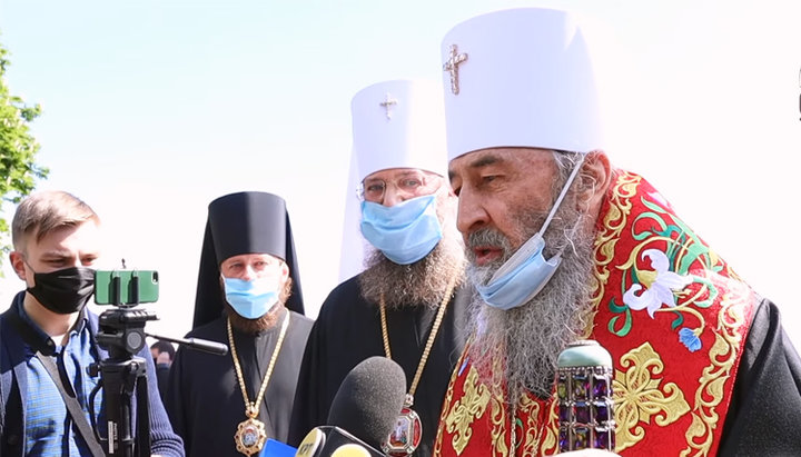 Primate of the UOC Metropolitan Onuphry, His Beatitude Metropolitan of Kyiv and All Ukraine. Photo: a screenshot of the video on the UOJ YouTube channel