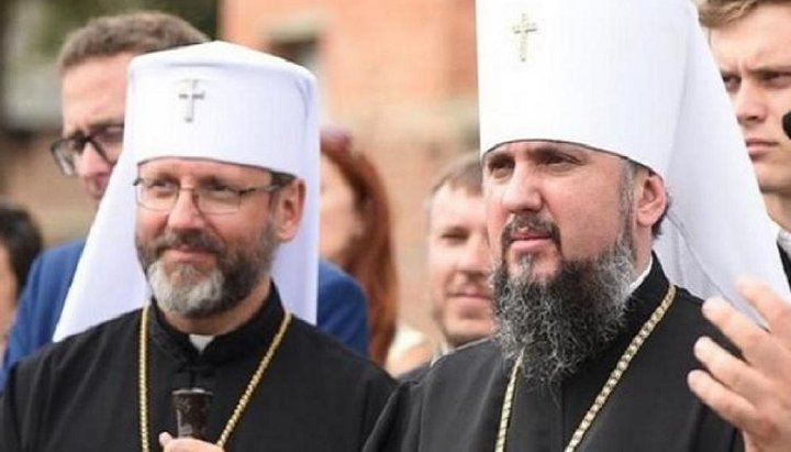 Sveatoslav Șevciuk și Epifanie Dumenko. Imagine: religionpravda.com.ua