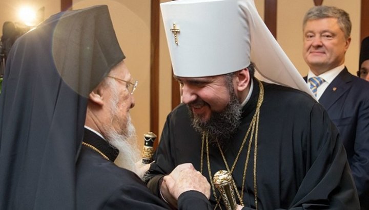 Head of the Patriarchate of Constantinople and Epiphany Dumenko. Photo:pbs.twimg.com