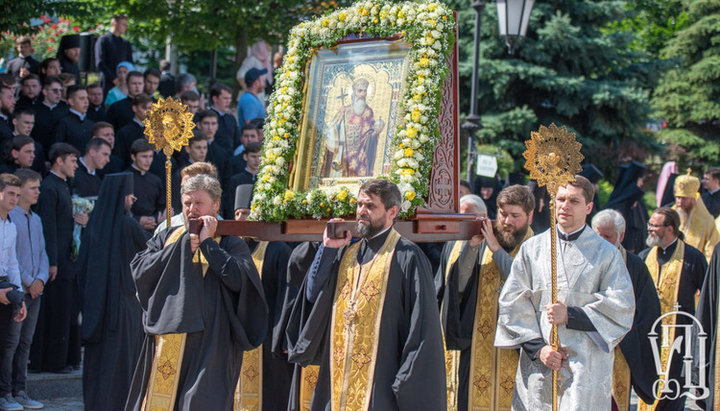 Празднования Дня Крещения Руси в Киево-Печерской лавре. Фото: УПЦ