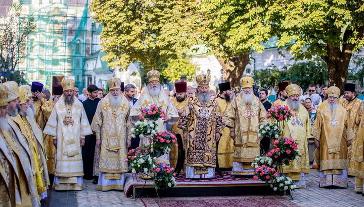 В УПЦ молитвенно отпраздновали шестую годовщину интронизации Предстоятеля. Фото: facebook.com/V.D.Kotsaba