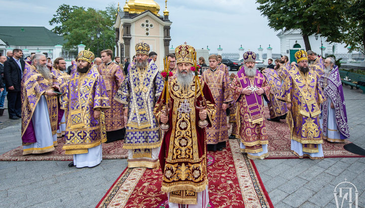 Престольный праздник Крестовоздвиженского храма Киево-Печерской лавры. Фото: news.church.ua