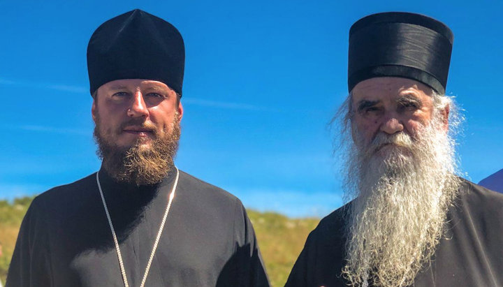 Bishop Victor and Metropolitan Amfilohije. Photo: Facebook