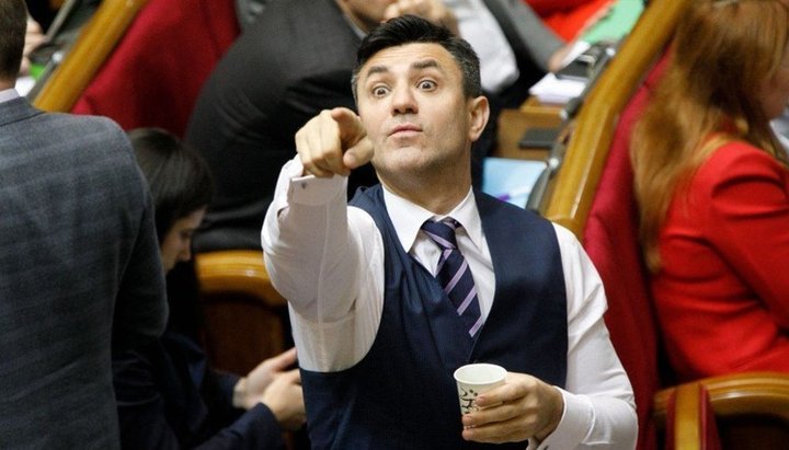 MP Nikolai Tishchenko in the Verkhovna Rada. Photo: tsn.ua