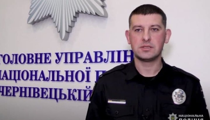 Sveatoslav Kișlar, șeful Departamentului pentru activități preventive al Direcției generale a poliției naționale din regiunea Cernăuți. Imagine: screenshot video de pe canalul YouTube 