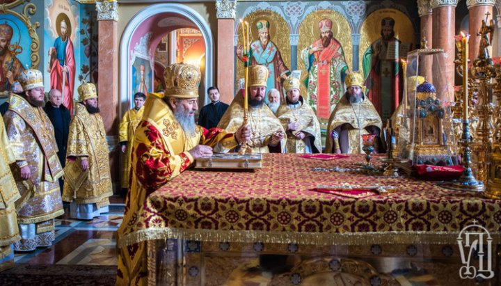 Божественная литургия в Киево-Печерской лавре в Неделю о Страшном суде. Фото: news.church.ua