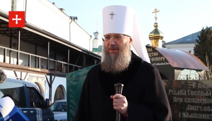 The UOC Chancellor, Metropolitan Anthony (Pakanich). Photo: a screenshot of the 