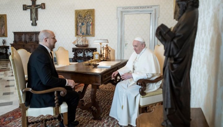 The invitation to Kyiv to Pope Francis was conveyed by Denis Shmyhal. Photo: kmu.gov.ua