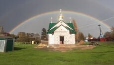 În Nesvici au celebrat Paștele în biserica zidită în locul celei capturate