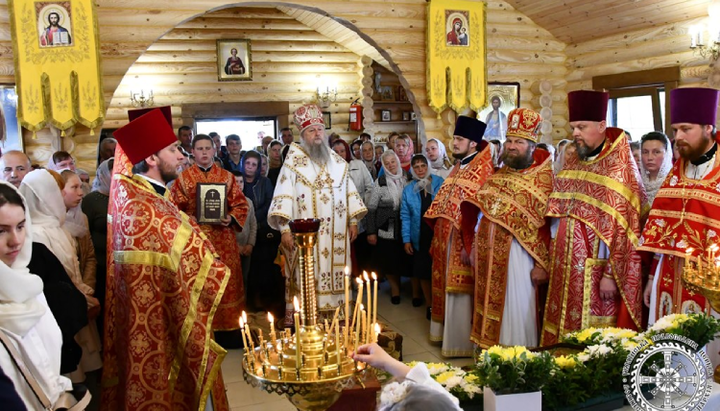 Slujba festivă din Skobelka în ziua de pomenire a Sfântului Ierarh Nicolae. Imagine: pravoslavna.volyn.ua 