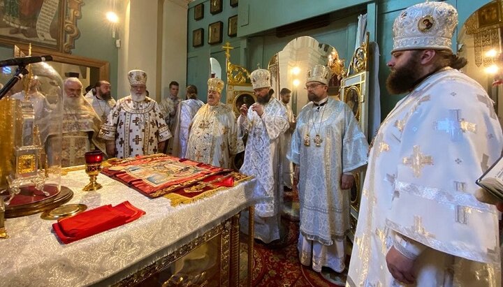 Ієрархи УПЦ під час Богослужіння в Польщі. Фото: СПЖ