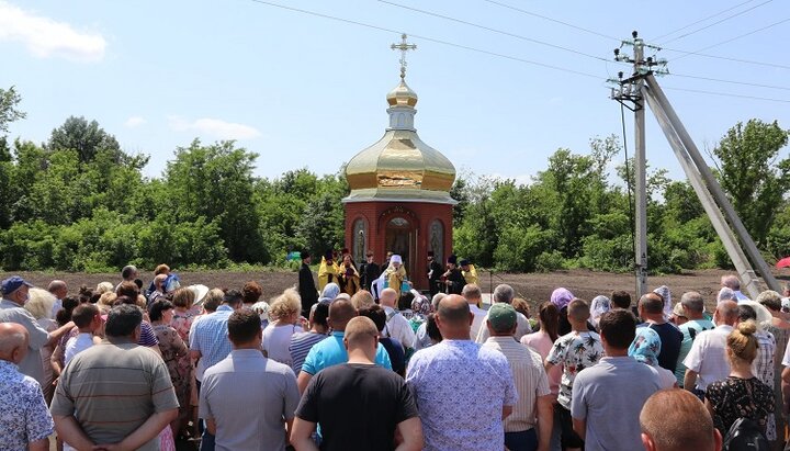 Часовня в честь святого великомученика Георгия Победоносца в селе Подвысокое Кировоградской области. Фото: страница Кировоградской епархии УПЦ в Facebook.