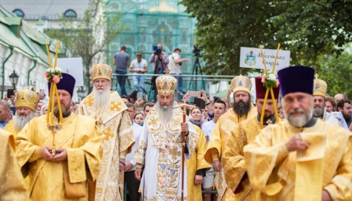 Блаженнейший Митрополит Онуфрий в Свято-Успенской Киево-Печерской лавре. Фото: news.church.ua