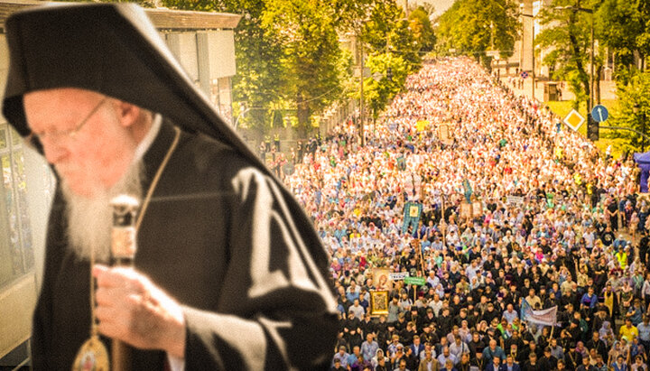 The Phanar head did not notice the Great Cross Procession of the UOC, which gathered hundreds of thousands of believers. Photo: UOJ