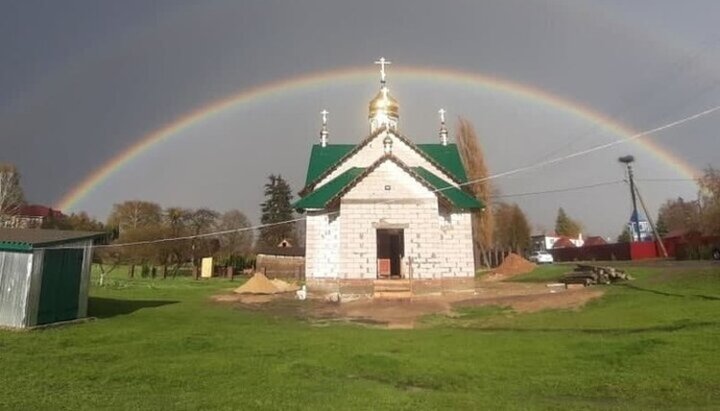 Новий храм громади УПЦ села Несвіч. Фото: Facebook-сторінка о. Миколая Ковальчука