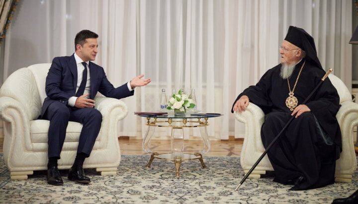 Vladimir Zelensky and Patriarch Bartholomew. Photo: president.gov.ua