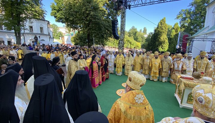 Литургия в Святой Софии в Киеве. Фото: 24news.com.ua