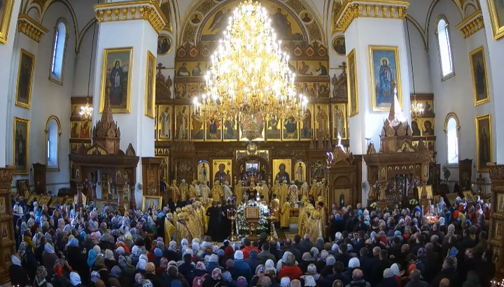 Sărbătoarea celei de-a 30-a aniversări de la înființarea Eparhiei de Donețk a Bisericii Ortodoxe Ucrainene în Lavra Sveatogorsk. Imagine: news.church.ua